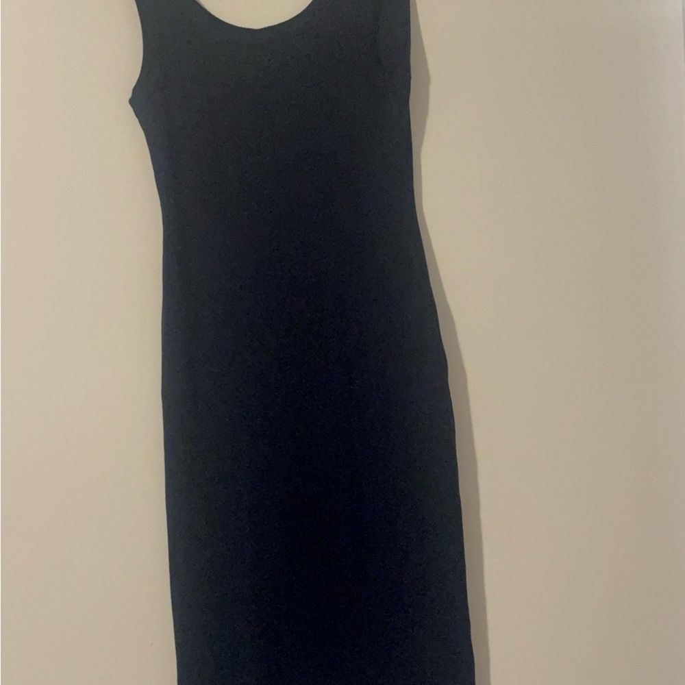 Cotton Citizen Ribbed Tank Midi Dress Black Bodycon Stretch USA
Made M NWT